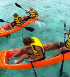 glass bottom kayak beach and snorkel adventure bonaire 1